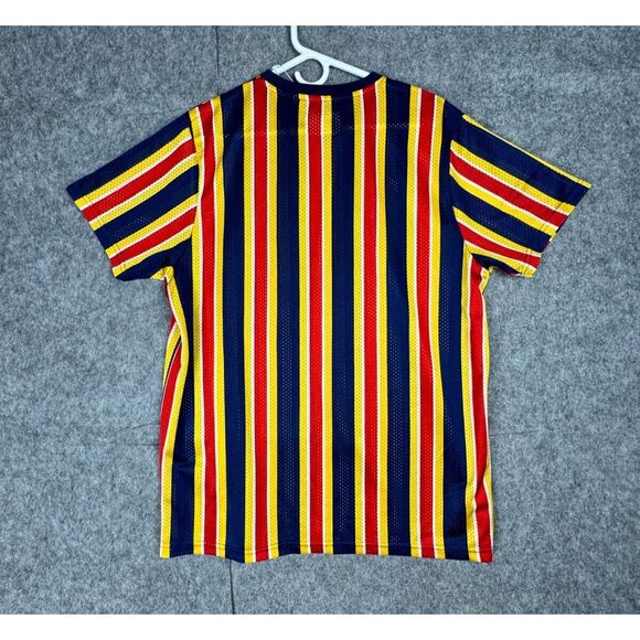 Fresh Print of Bel Air Shirt Men's Large Jersey Mesh Striped Short Sleeve NWT - Picture 2 of 7